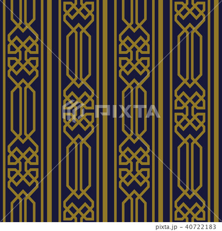 Antique gold retro pattern seamless background Antique gold retro pattern seamless background 40722183