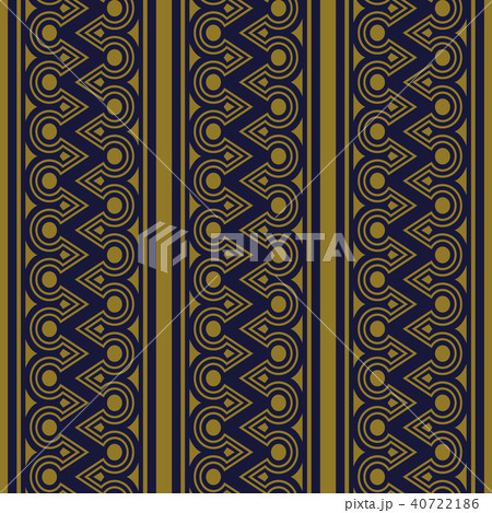 Antique gold retro pattern seamless background Antique gold retro pattern seamless background 40722186