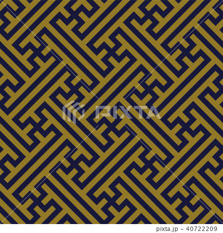 Antique gold retro pattern seamless background 40722209