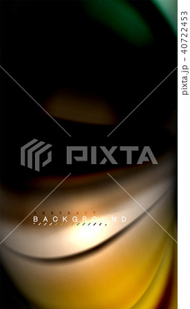 Abstract wave lines fluid rainbow style color stripes on black background Abstract wave lines fluid rainbow style color stripes on black background 40722453