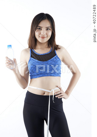 Asian girl beauty In a fitness suit Asian girl beauty In a fitness suit 40722489