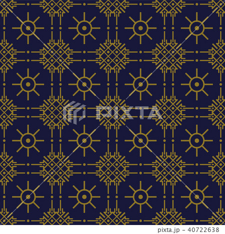 Antique gold retro pattern seamless background 40722638