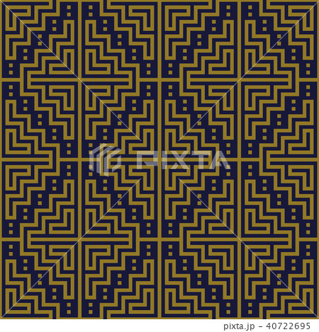 Antique gold retro pattern seamless background Antique gold retro pattern seamless background 40722695