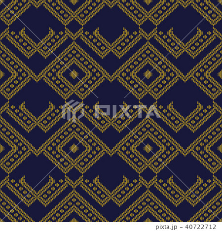 Antique gold retro pattern seamless background 40722712