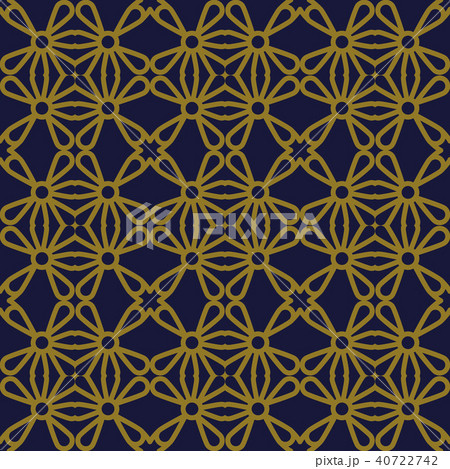 Antique gold retro pattern seamless background 40722742