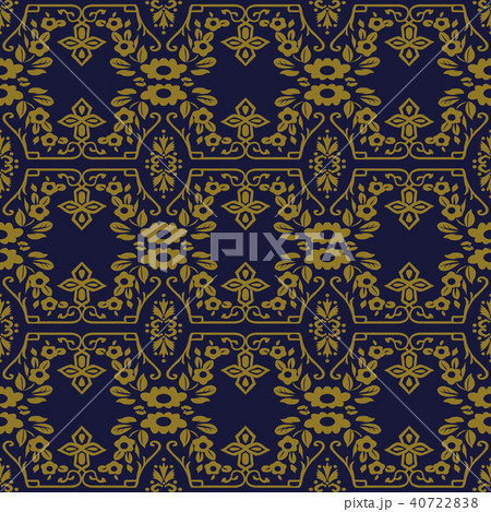 Antique gold retro pattern seamless background 40722838