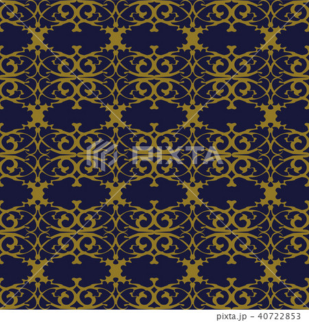 Antique gold retro pattern seamless background Antique gold retro pattern seamless background 40722853