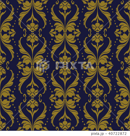 Antique gold retro pattern seamless background Antique gold retro pattern seamless background 40722872