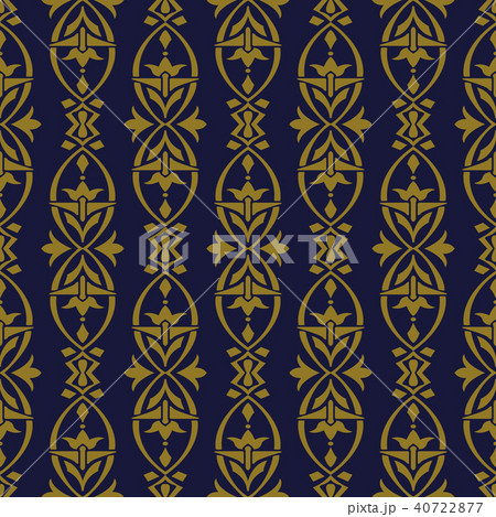 Antique gold retro pattern seamless background Antique gold retro pattern seamless background 40722877