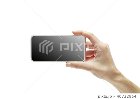 Female hand holding a smartphone 40722954