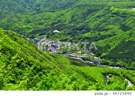 塩那スカイラインから観た塩原温泉 40725840