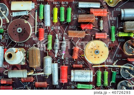 old manually hand-welded chip old manually hand-welded chip 40726293