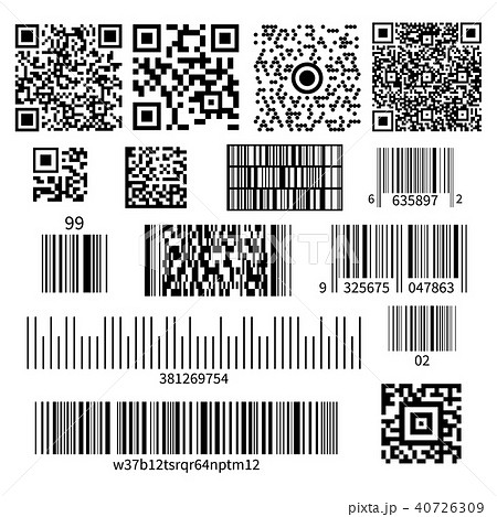 Bar Code Types Set  40726309