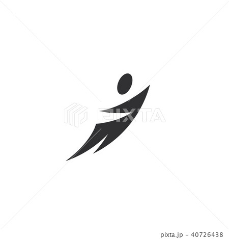 Leadership concept vector icon. Black logo template on white background, vector illustration of 40726438
