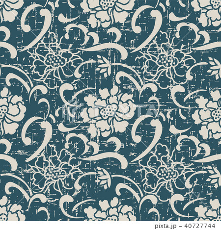 Worn out antique seamless retro pattern background Worn out antique seamless retro pattern background 40727744