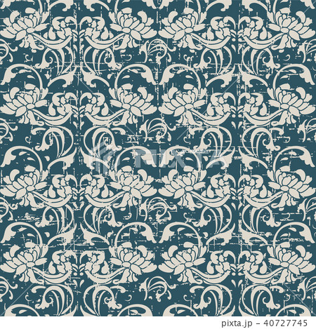 Worn out antique seamless retro pattern background Worn out antique seamless retro pattern background 40727745