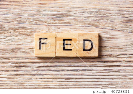 FED word written on wood block.  40728331