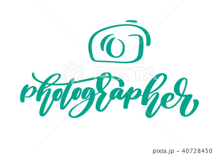 camera photographer logo icon vector template calligraphic inscription photography text Isolated on camera photographer logo icon vector template calligraphic inscription photography text Isolated on 40728450