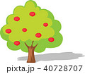 Apple tree flat design illustration isolated  40728707