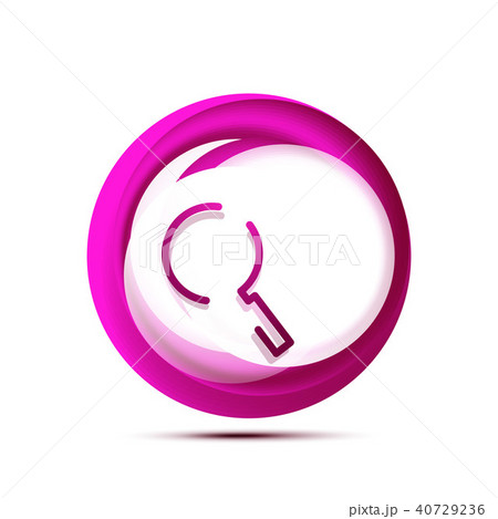 Search magnifyier web button, magnify icon. Modern magnifying glass sign, web site design or mobile 40729236
