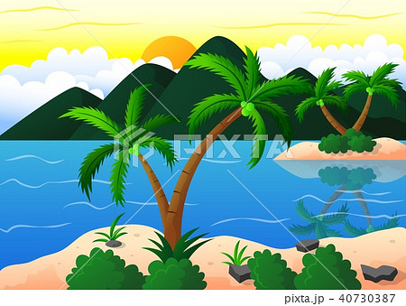 Exotic beach and coconut island vacation 40730387