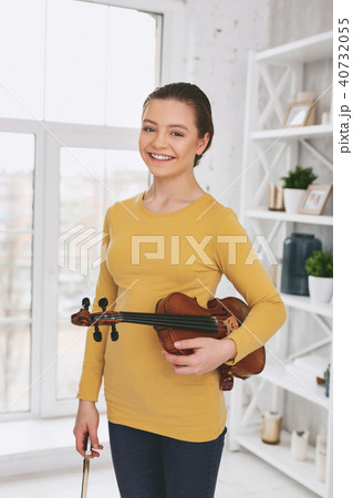 Cheerful girl having good mood 40732055