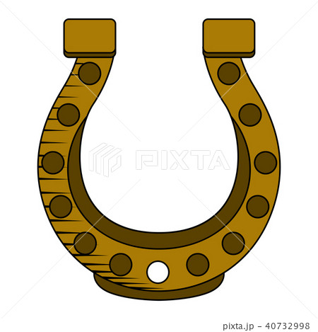 Golden horseshoe icon 40732998
