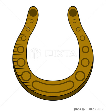 Golden horseshoe icon 40733005