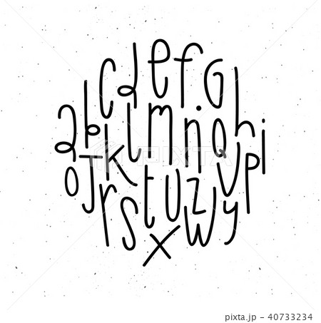 Modern alphabet white 40733234