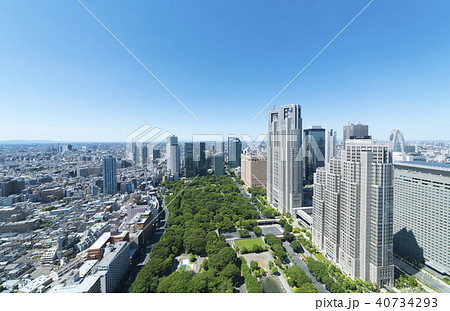 東京風景・2018年・新宿・超広角 40734293