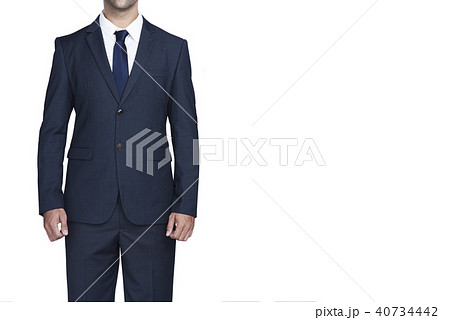 a no face business man posing on white background 40734442