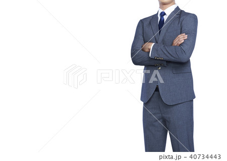 a no face business man posing on white background 40734443