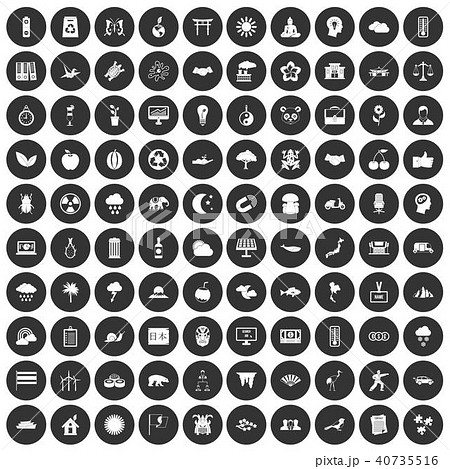 100 harmony icons set black circle 100 harmony icons set black circle 40735516