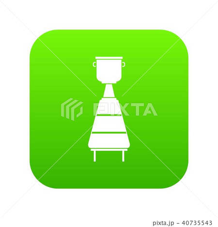 Wine distillery equipment icon digital green Wine distillery equipment icon digital green 40735543