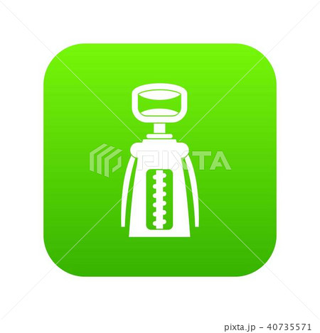 Modern corkscrew icon digital green Modern corkscrew icon digital green 40735571