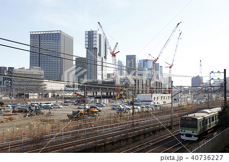 工事中の品川新駅（2018年2月） 40736227