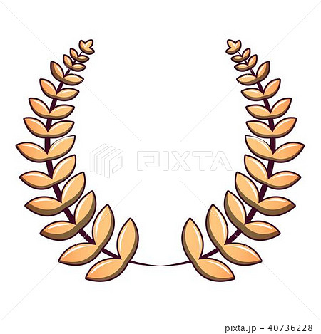 Anniversary wreath icon, cartoon style 40736228