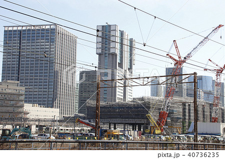 工事中の品川新駅（2018年2月） 40736235