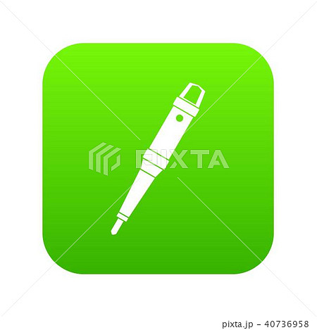 Grip of tattoo machine icon digital green Grip of tattoo machine icon digital green 40736958