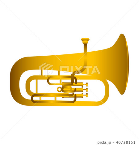 Isolated tuba. Musical instrument 40738151
