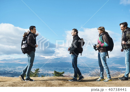 外国人 眺望 富士山 外国人 眺望 富士山 40738441