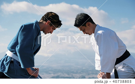 武道イメージ　富士山　柔道　外国人 40738803