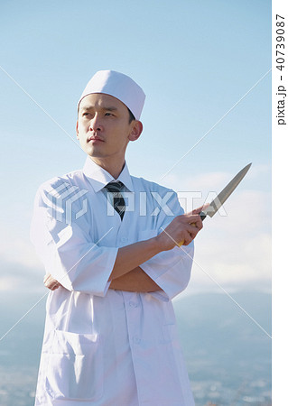 料理人 富士山 日本 ポートレート 料理人 富士山 日本 ポートレート 40739087