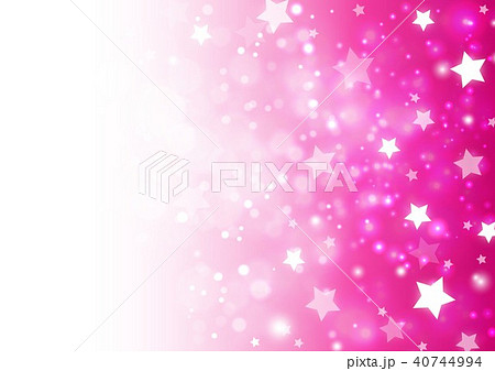 キラキラ夜空ピンクベースのイラスト素材