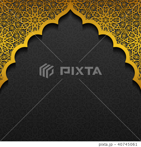 Floral background with traditional ornament 40745061