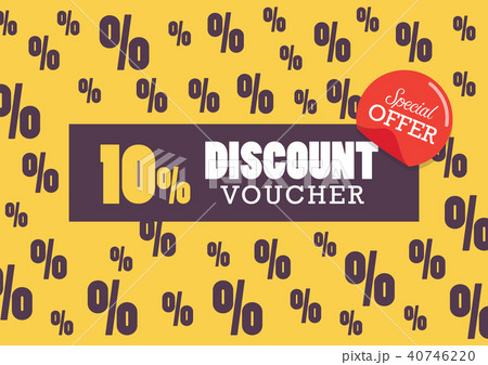 Discount voucher vector illustration Discount voucher vector illustration 40746220