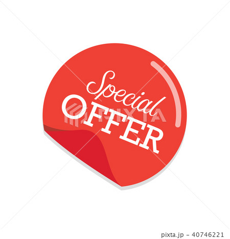 Special offer sticker 40746221