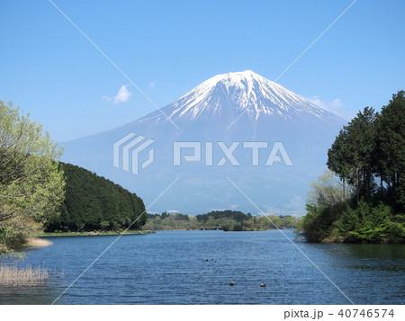 田貫湖と富士山 40746574