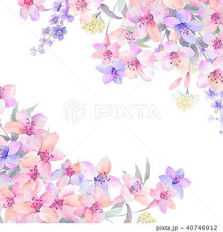 透明水彩 水彩画 ウォーターカラー 40746912