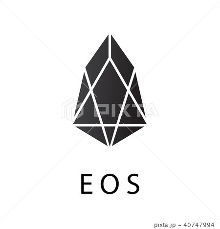 EOS crypto currency chrystal coin icon EOS crypto currency chrystal coin icon 40747994